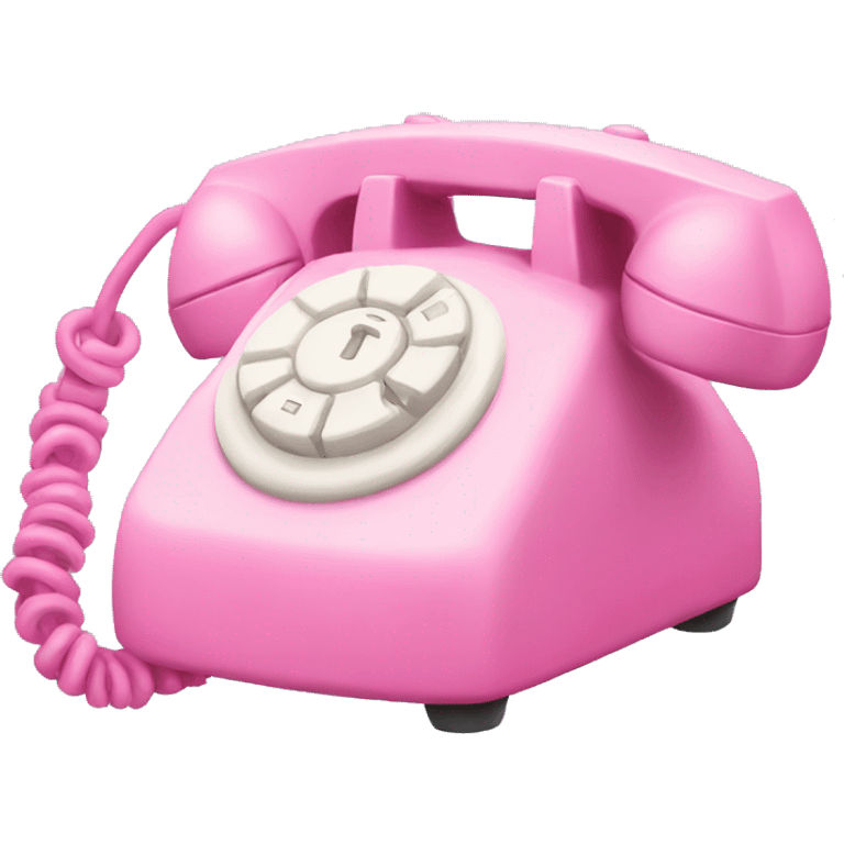 Pink phone  emoji