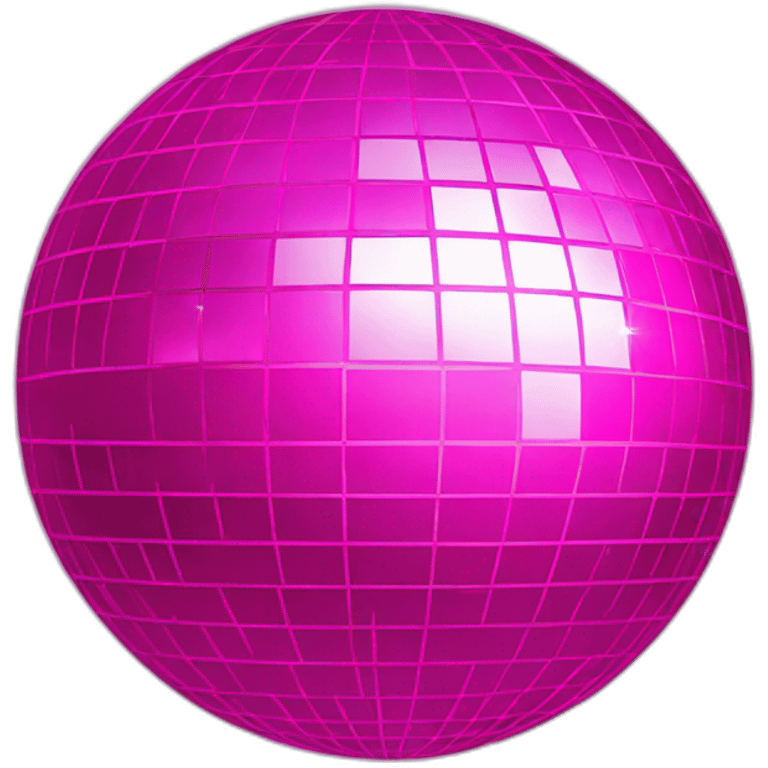 Pink disco ball emoji