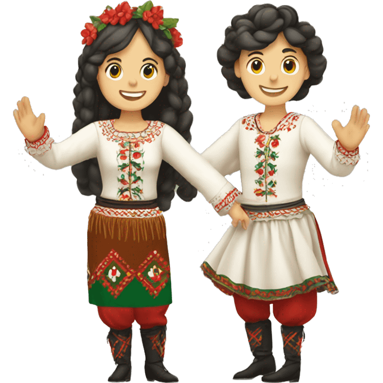 hungarian folk dancers emoji