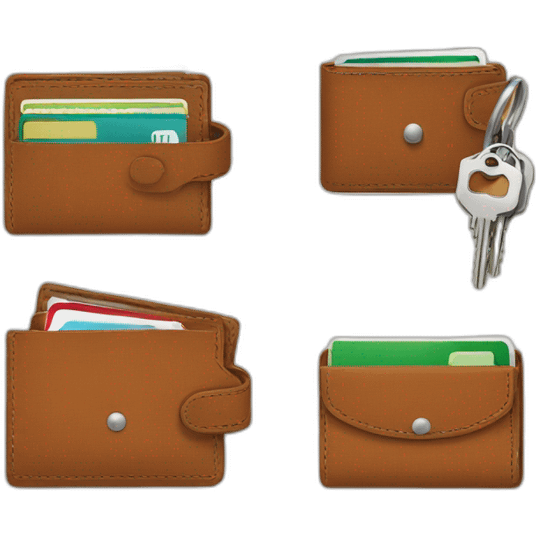 wallets and keys emoji