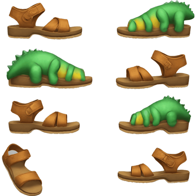 Dino sandals  emoji