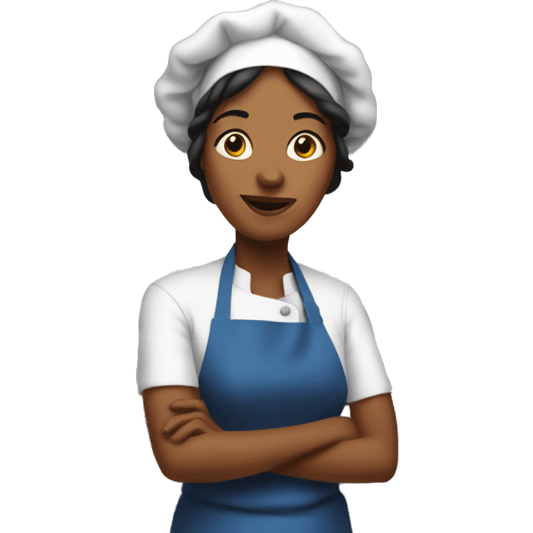 My mom cook in big kitchen emoji