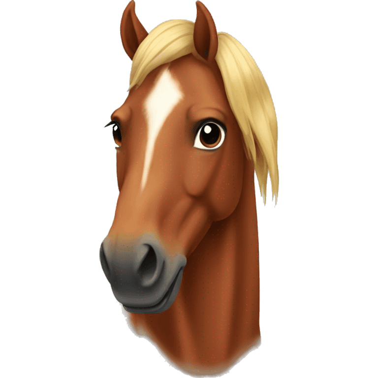 chestnut horse  emoji