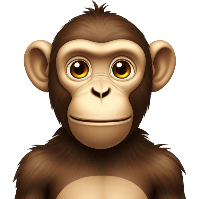 Monkey is standing  emoji