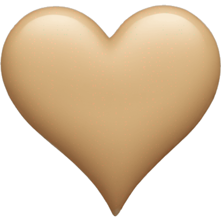 beige heart emoji