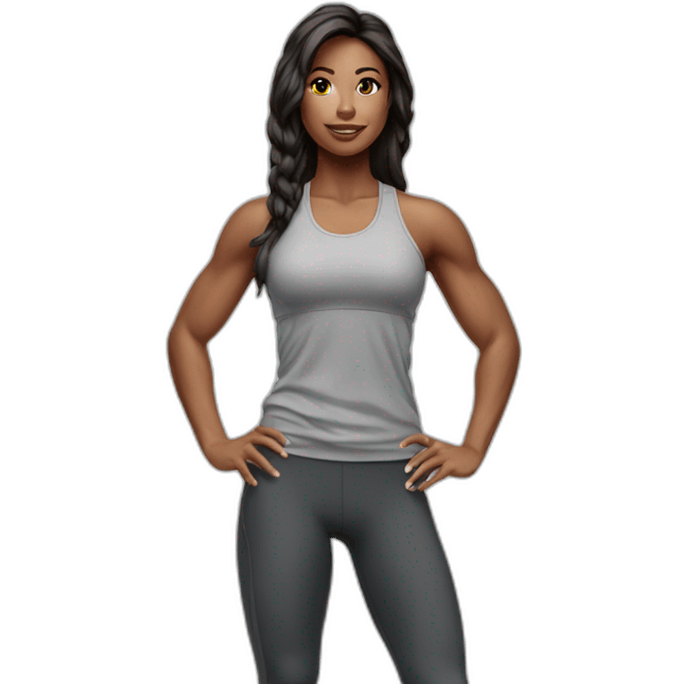 female fitness model emoji