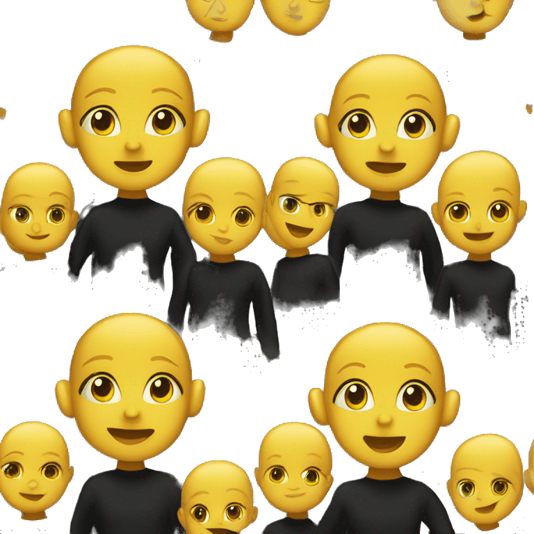 yellow baby in black long sleeve bodysuitong  emoji