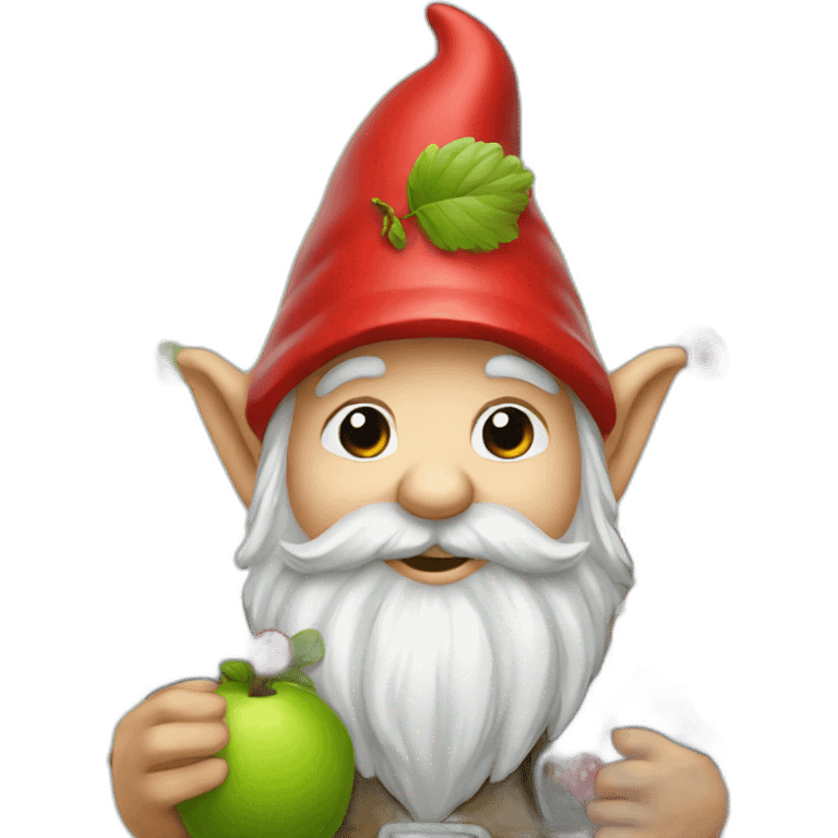 gnome with berries emoji