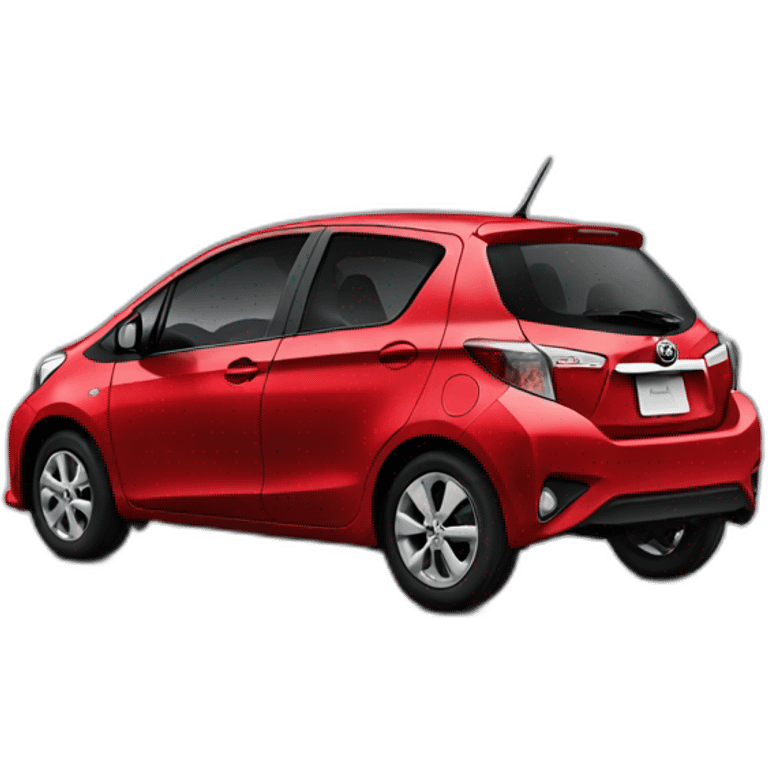 Toyota Yaris rouge emoji