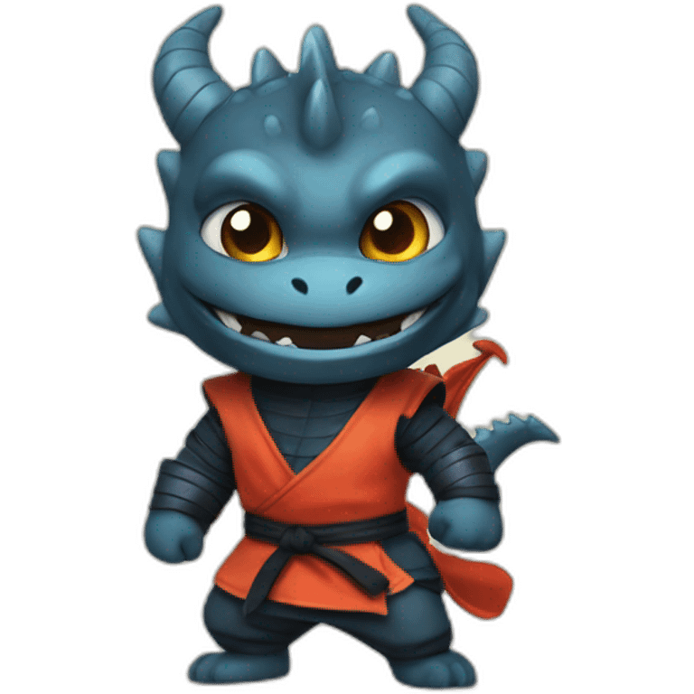 a dragon in a ninja suit emoji