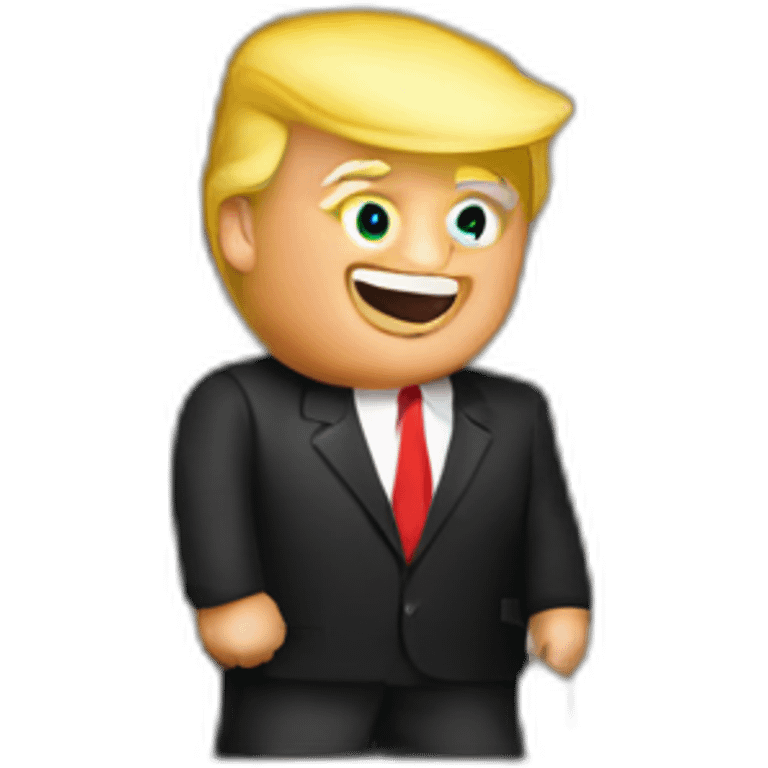 Trump building a wall emoji