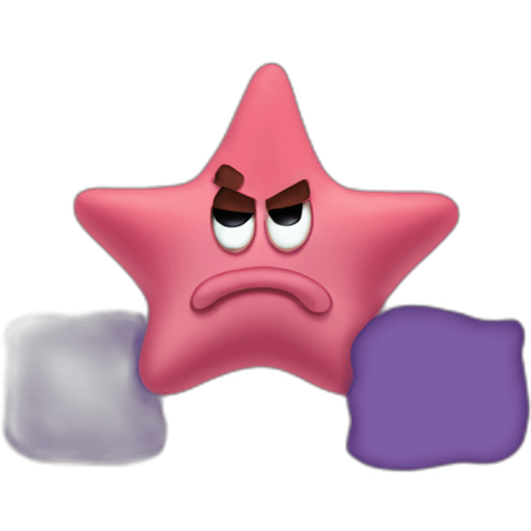 angry patrick star head emoji