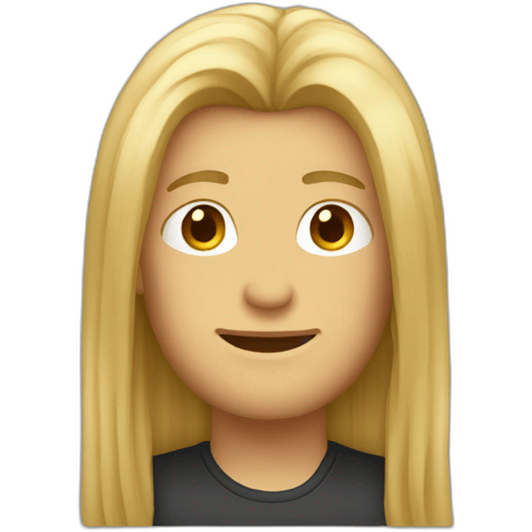 Guy with long silky hair  emoji