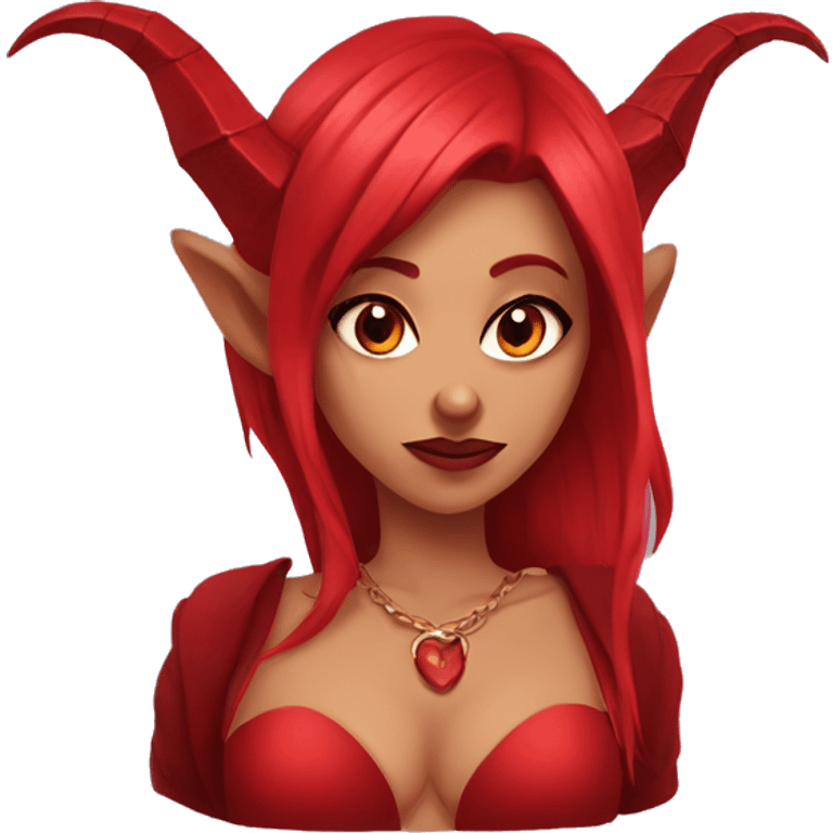 Meru the red succubus emoji