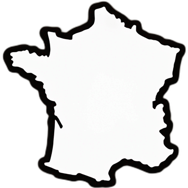 outline of french country on the map emoji