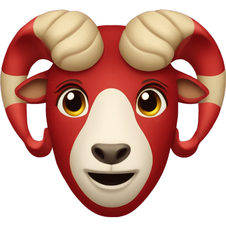 Red Aries zodiac symbol  emoji