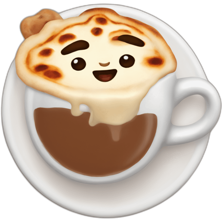 Pupusa and hot chocolate emoji