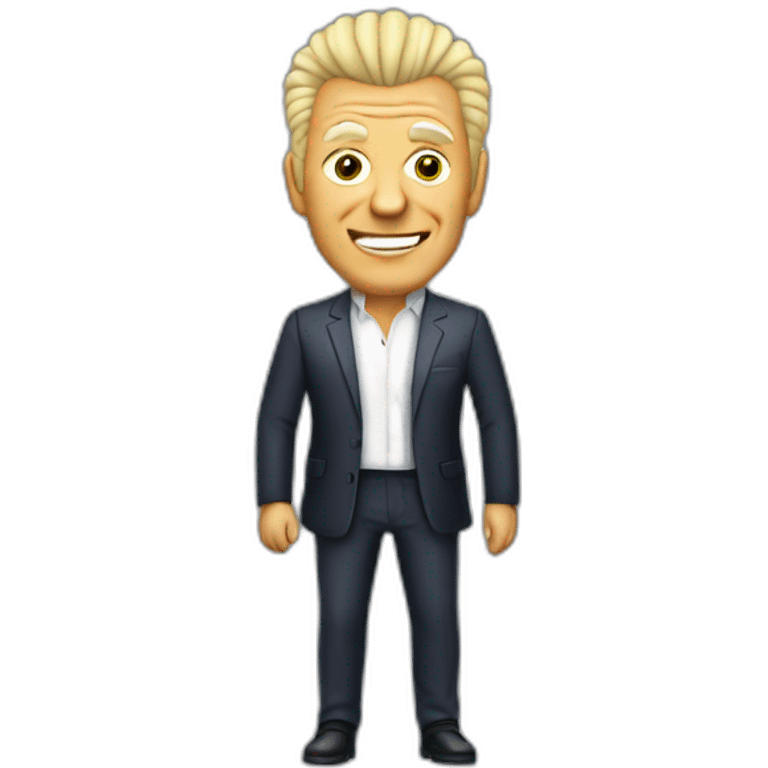 Derek Acorah with no skin emoji