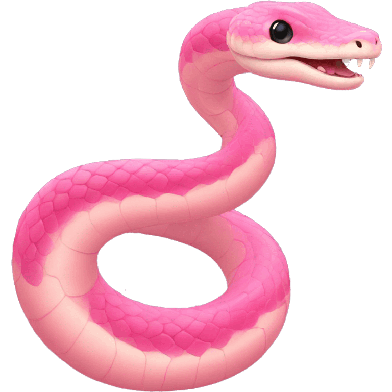 Pink snake emoji