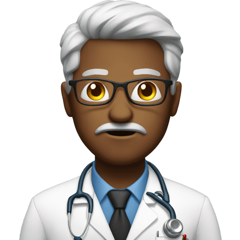 Doctor with angry face emoji