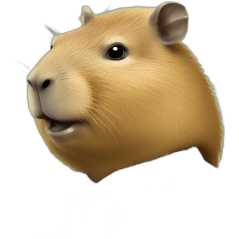 Capybara sur macron emoji