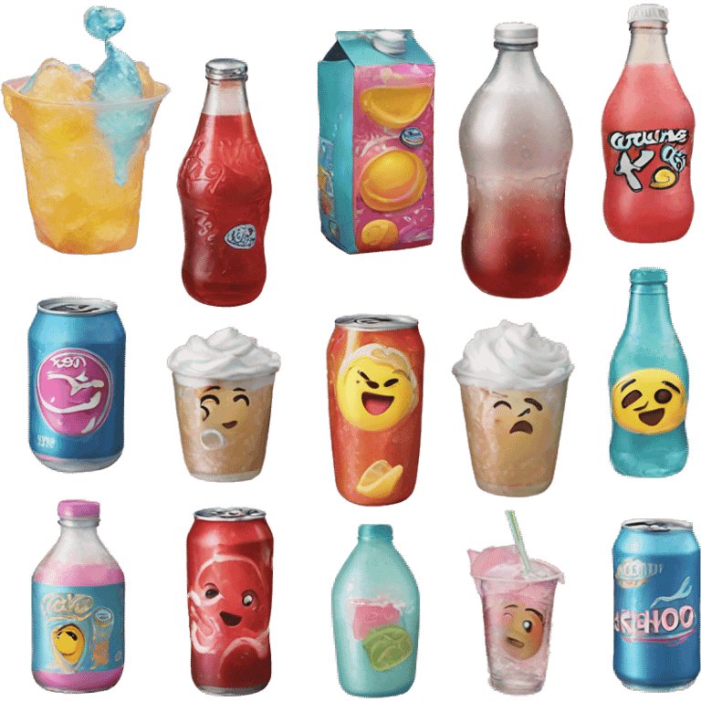 cute asthetic soda emoji