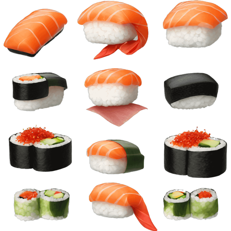 a spicy sushi emoji