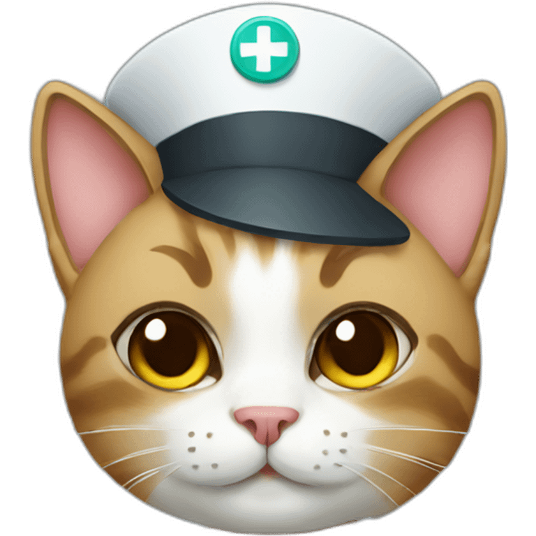 Nurse cat emoji