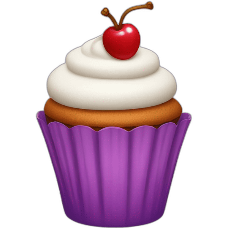 cupcake cherry emoji