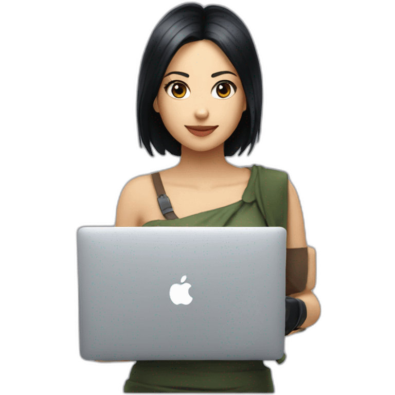 nico-robin-with-a-macbook emoji