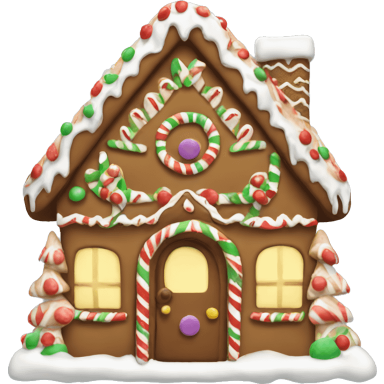 Christmas gingerbread house  emoji