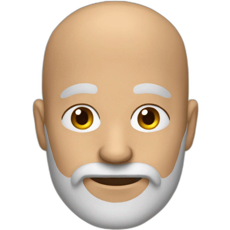 Bald man with grey beard emoji