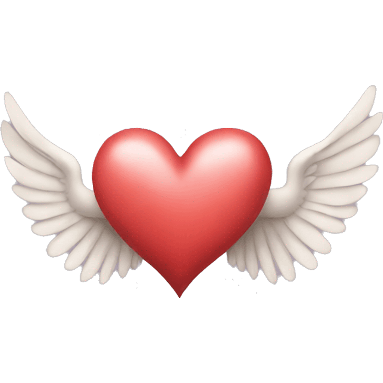 Heart shape with wings emoji