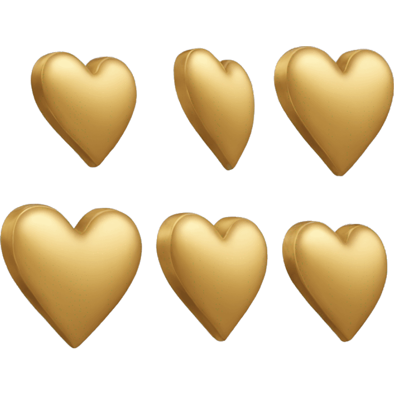 Gold heart emoji