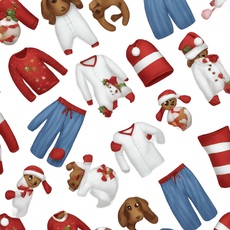 christmas pajamas  emoji