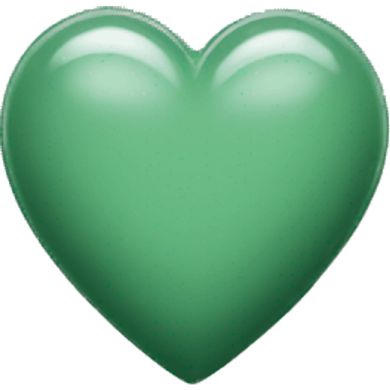 sage green heart emoji