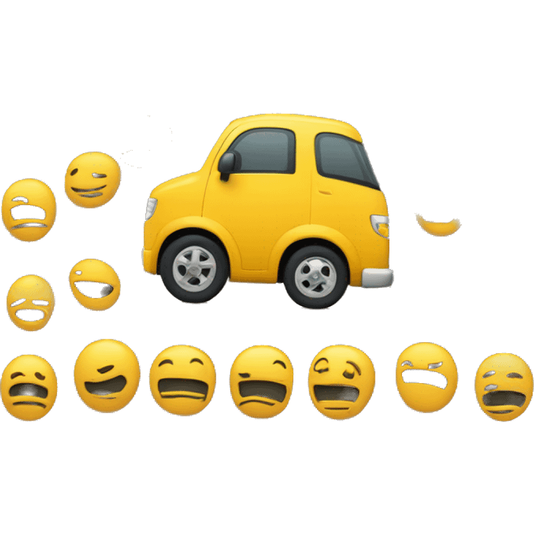 La señal que va para arriba y un óvalo color amarillo emoji