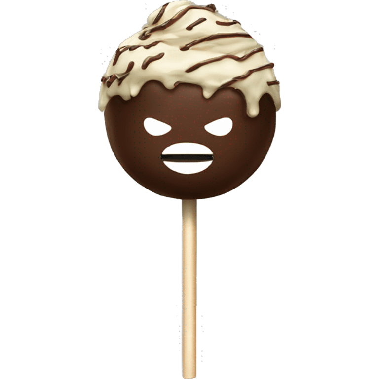 Realistic starbucks cake pops isolated. emoji