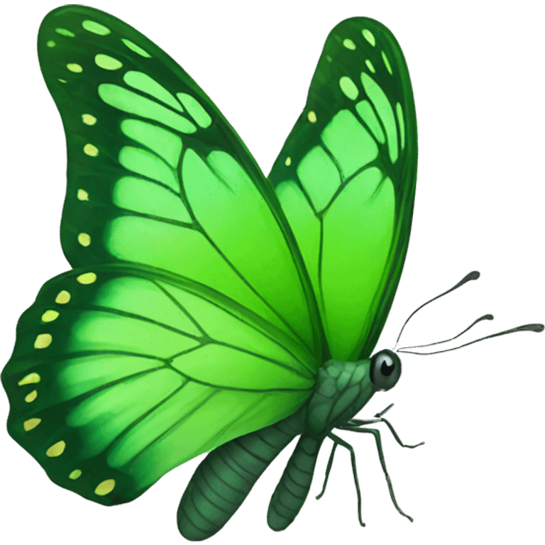 green butterfly emoji