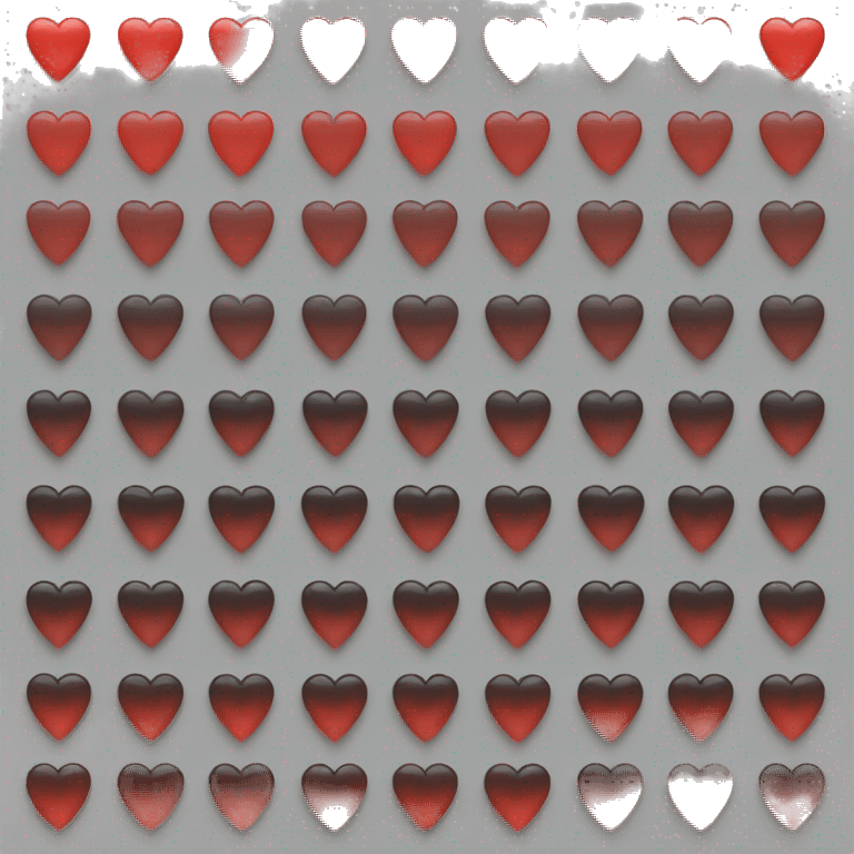 Black to red gradient heart emoji ios emoji