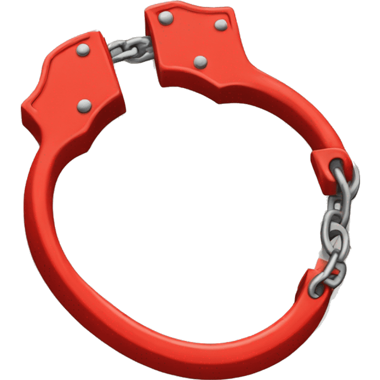 Red handcuffs  emoji