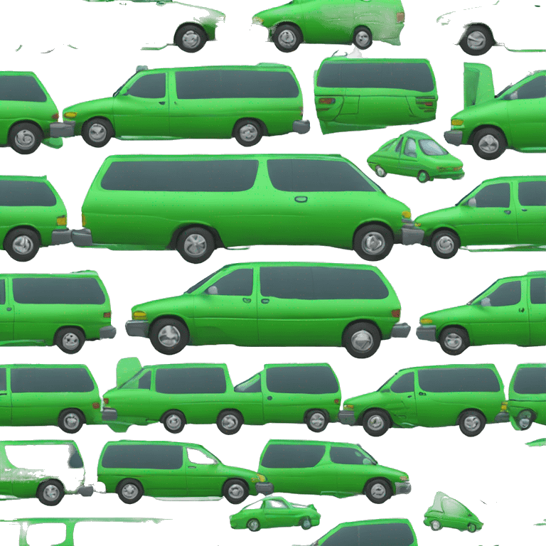 1999 Plymouth voyager Green side view emoji