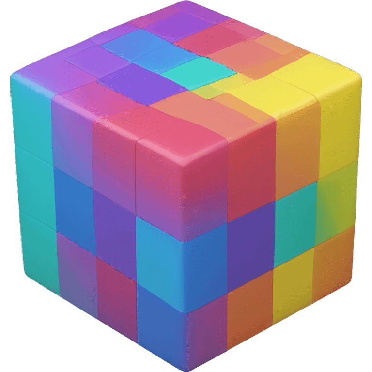 colorful cube emoji