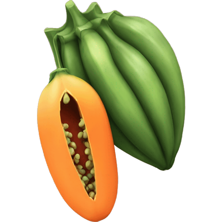 papaya fruit emoji