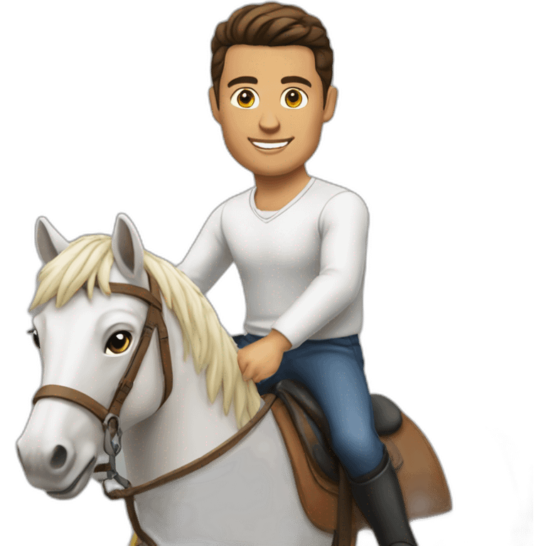 Cristiano sur un cheval emoji