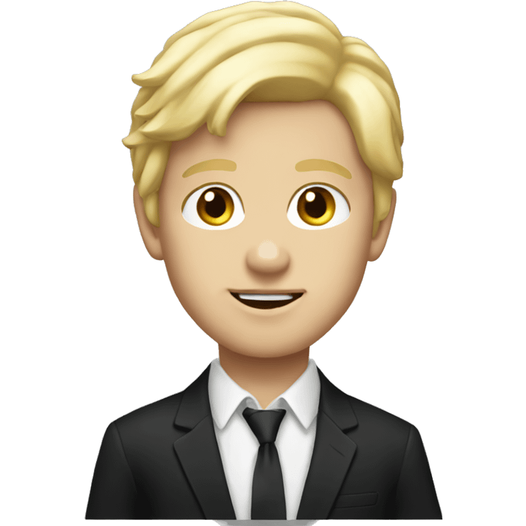 blonde hair boy Velvet Blazer emoji