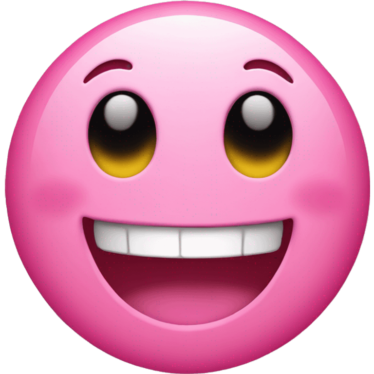 pink smiley face emoji happy shopping fun emoji