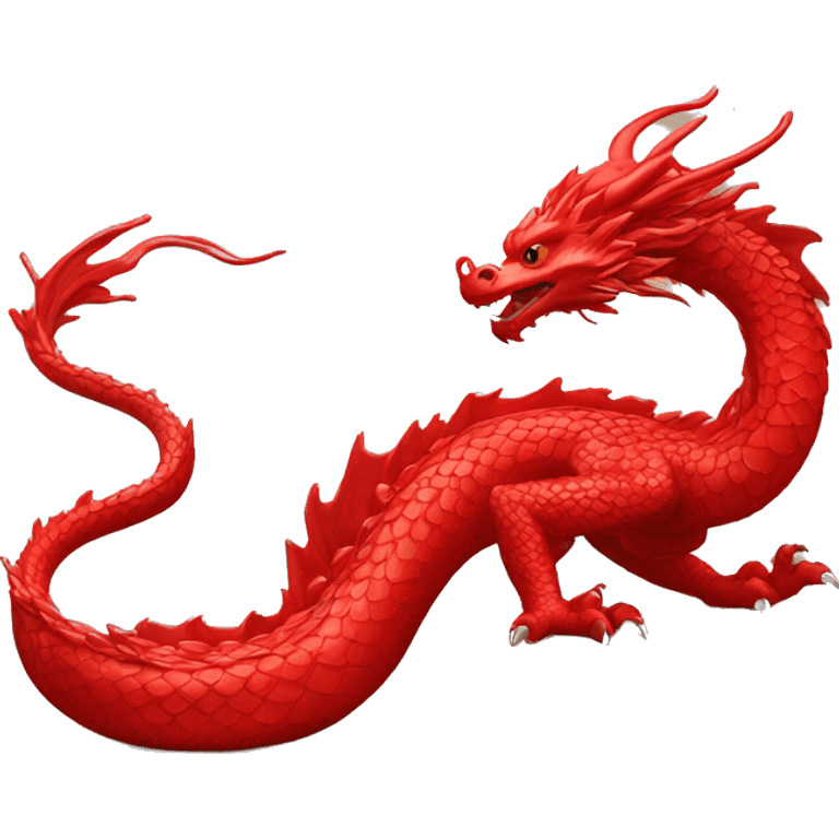 dragon red china emoji