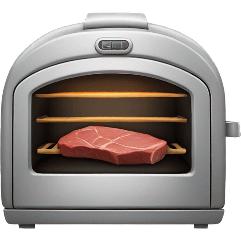 an oven with a fillet of beef in it emoji