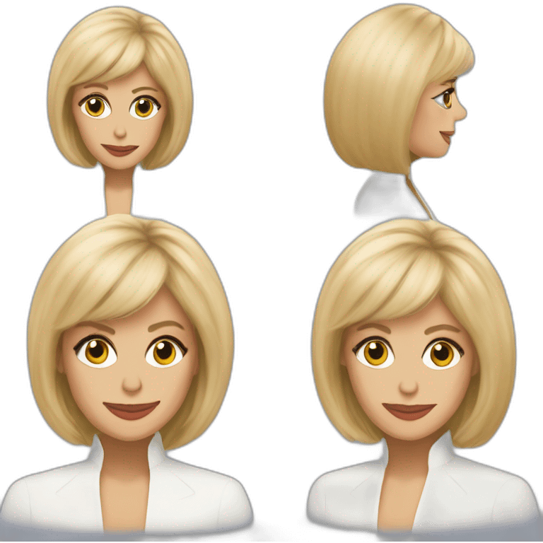 Brigitte Macron material girl emoji